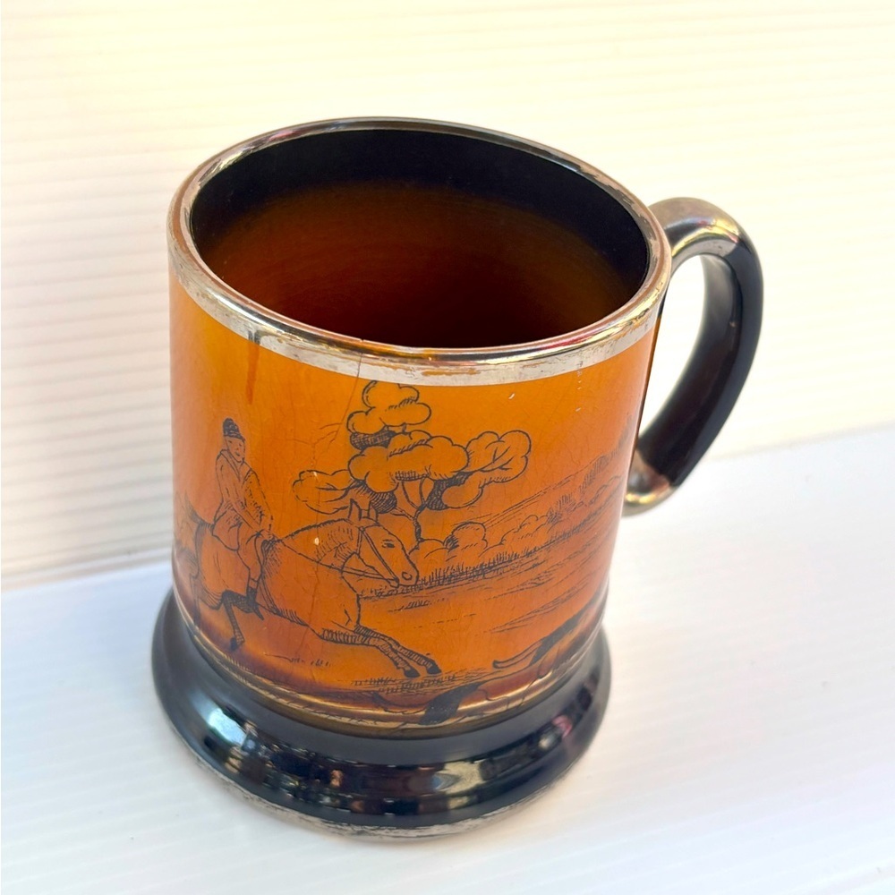 Arthur Wood Hunting Scene Mug Vintage England 1950s